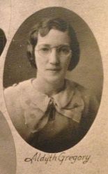 Aldyth Gregory, 1935 class of Macon High School in Illinois