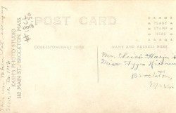 Back of wedding photo